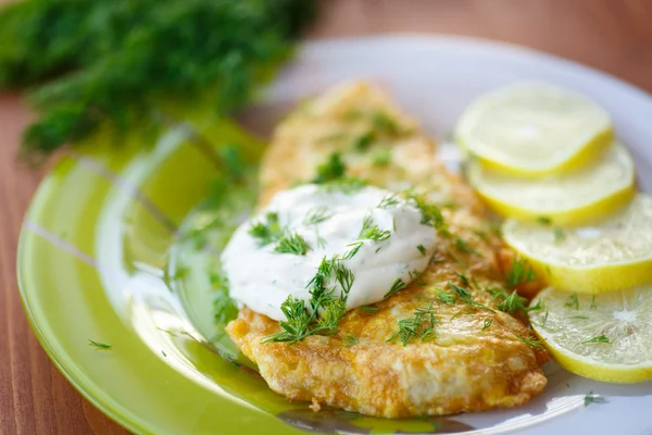 Gebratener Fisch — Stockfoto