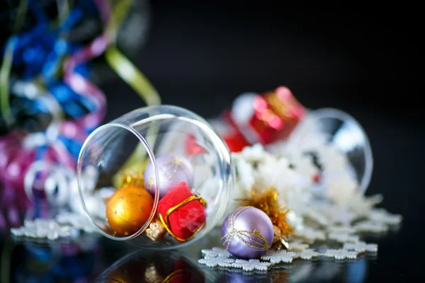 Christmas decorations colored — Stock Photo, Image