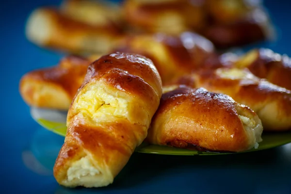 Bolo de queijo caseiro doce com queijo creme — Fotografia de Stock