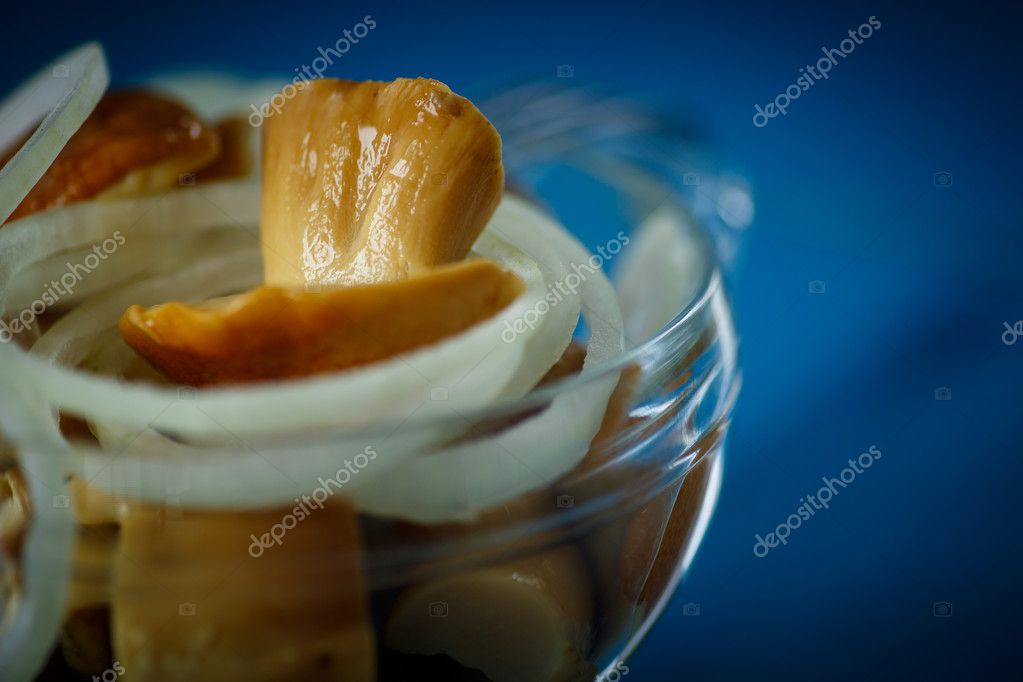 Marinated mushrooms Stock Photo by ©Rawlik 36973881