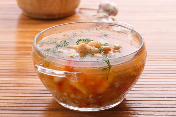 Soup with beans — Stock Photo, Image
