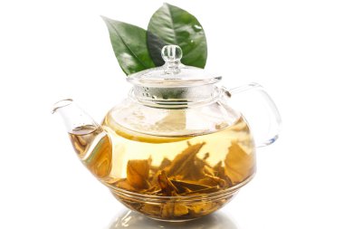 Çaydanlıkta yeşil çay