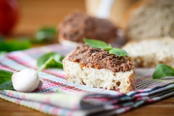 Torta con pane — Foto Stock