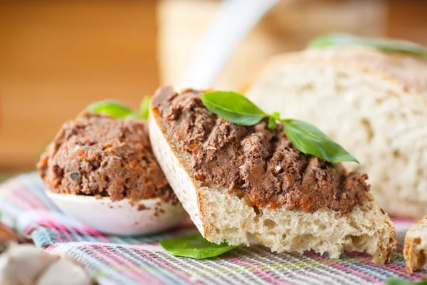 Pate with bread — Stock Photo, Image