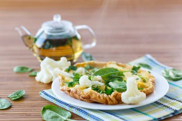 Omelett med blomkål — Stockfoto