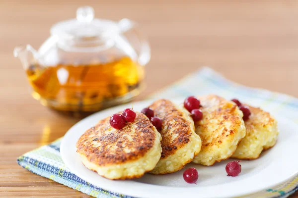 Tartas de queso cuajada — Foto de Stock