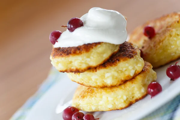 Tartas de queso cuajada — Foto de Stock