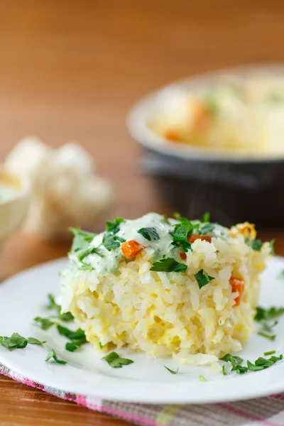 Casserole de riz aux légumes — Photo