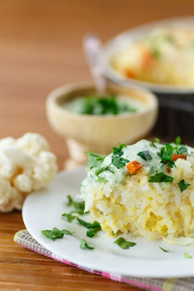 Casserole de riz aux légumes — Photo