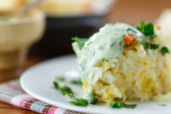 Cazuela de arroz vegetal —  Fotos de Stock