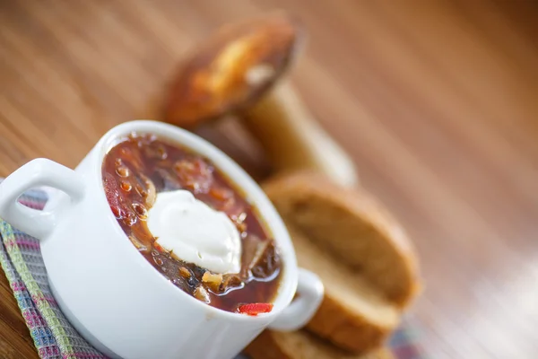 Суп з грибами — стокове фото
