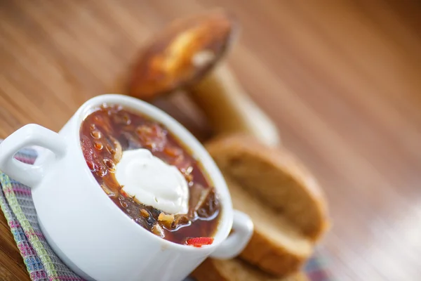 Soup with mushrooms — Stock Image Soup with mushrooms Royalty Free Stock Images