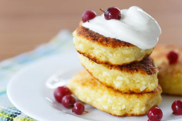 Tartas de queso cuajada — Foto de Stock