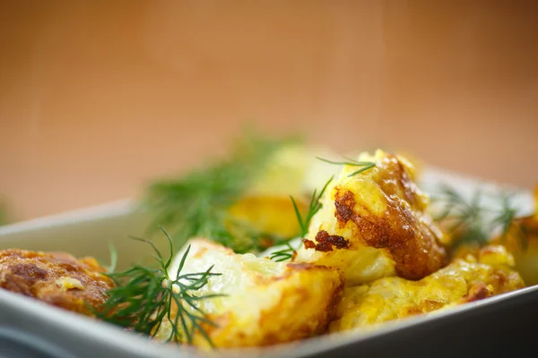 Fried cauliflower — Stock Photo, Image