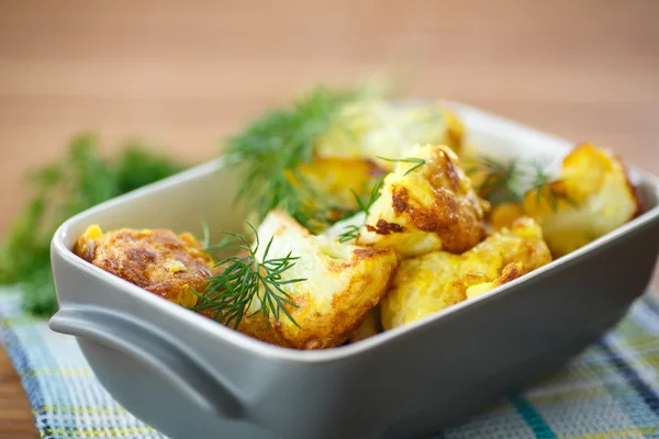 Fried cauliflower — Stock Photo, Image