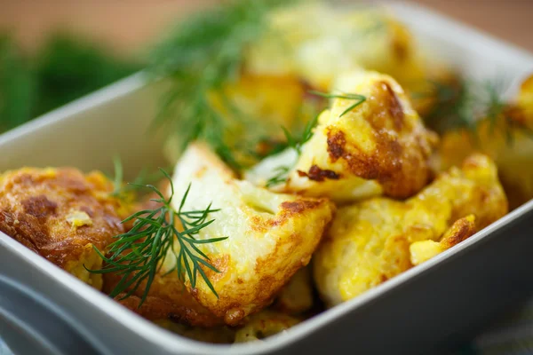 Fried cauliflower — Stock Photo, Image