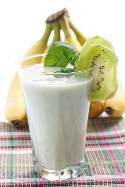 Smoothie met kiwi en banaan — Stockfoto