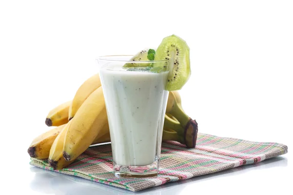 Frullato con kiwi e banana — Foto Stock