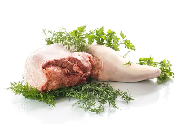 Lengua de carne cruda —  Fotos de Stock