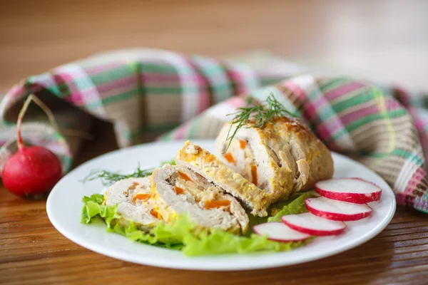 Chicken roll meat — Stock Photo, Image