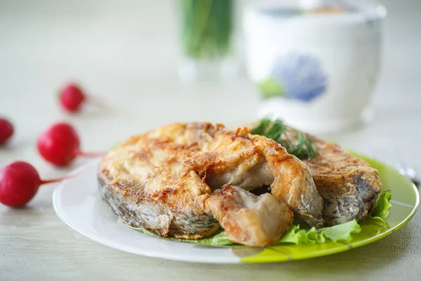 Fried carp — Stock Photo, Image