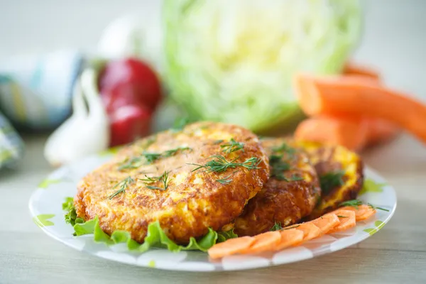 Carrot fritters — Stock Photo, Image