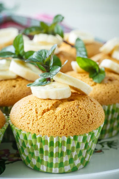 Banaan muffins — Stockfoto