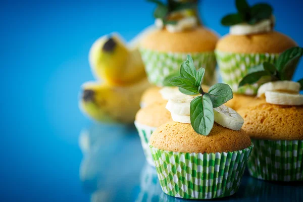 Banan muffins — Stockfoto