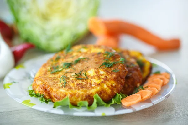 Carrot fritters — Stock Photo, Image