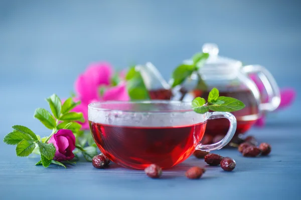 Tè con rosa canina — Foto Stock