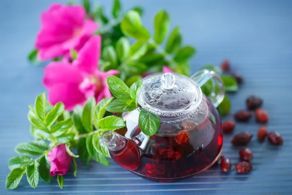 Tea with rose hips — Stock Photo, Image