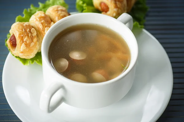 Sopa de salchicha — Foto de Stock