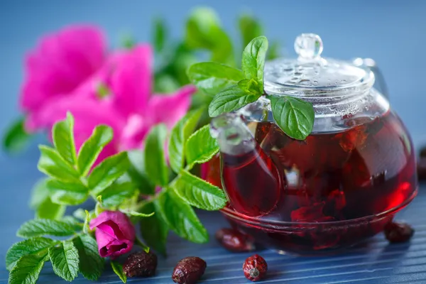 Tea with rose hips — Stock Photo, Image