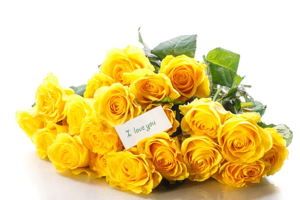 Beautiful yellow rose — Stock Photo, Image