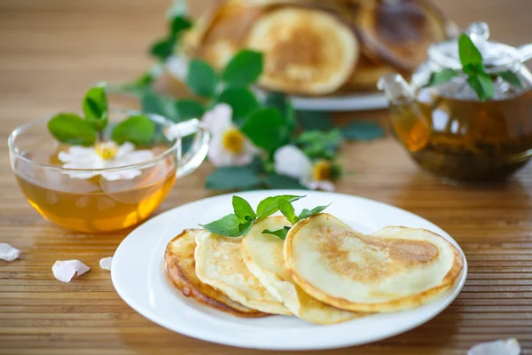 Söta läckra pannkakor — Stockfoto