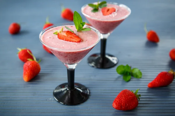 Smoothie de morango — Fotografia de Stock