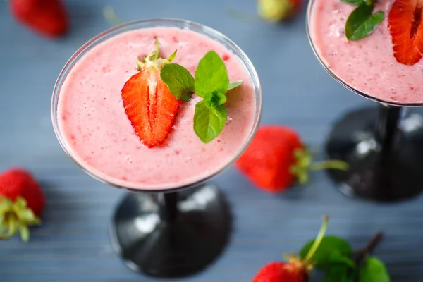 Smoothie de morango — Fotografia de Stock