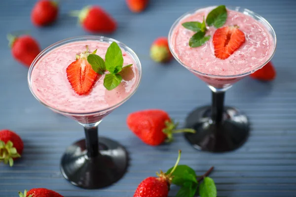 Smoothie de morango — Fotografia de Stock