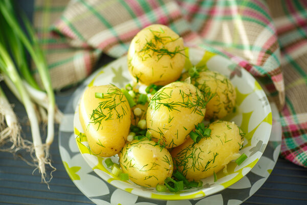 boiled potatoes