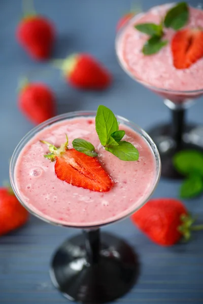 Smoothie de morango — Fotografia de Stock