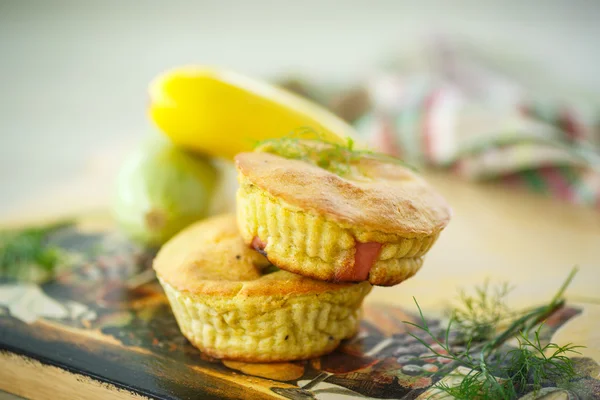 Muffins de abobrinha — Fotografia de Stock