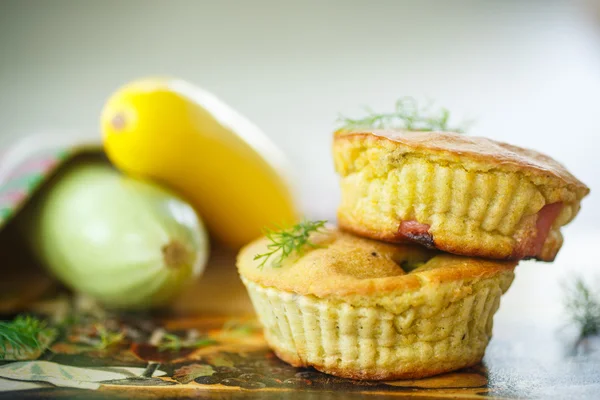 Zucchini muffins — Stock Photo, Image