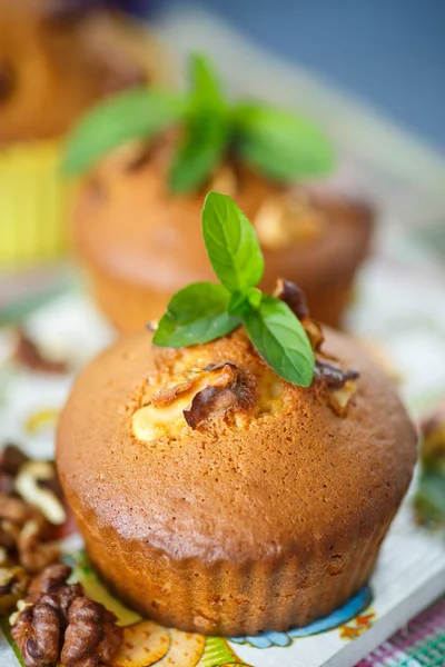 Muffin di noci — Foto Stock