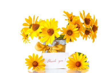 Sarı papatya çiçek grup