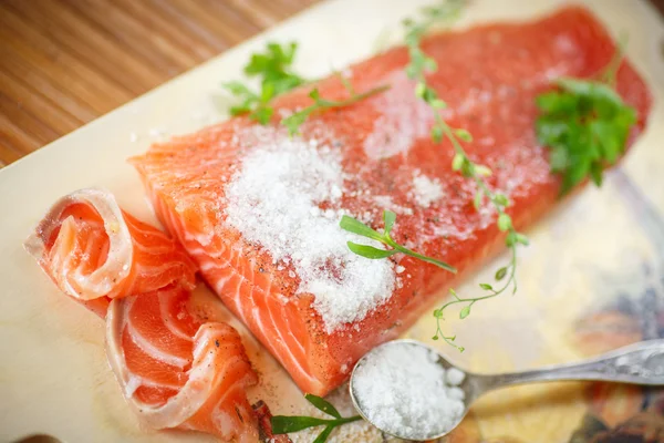 Salted salmon — Stock Photo, Image