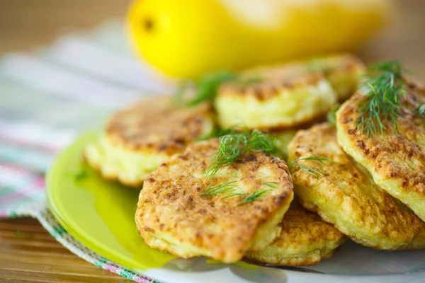 Zucchini pannkakor — Stockfoto