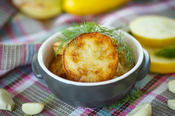 Stekt zucchini — Stockfoto