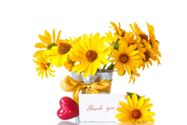 Bunch of yellow daisy flowers — Stock Photo, Image