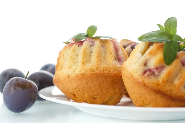 Plum muffins — Stock Photo, Image