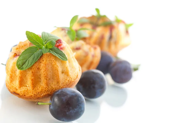 Plum muffins — Stock Photo, Image